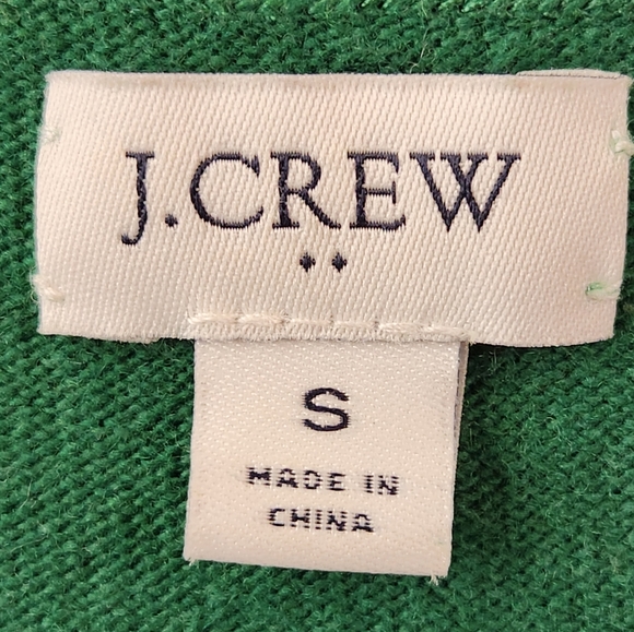 J Crew Brushed Wool V-Neck Cardigan Green Size Small - Picture 2 of 9